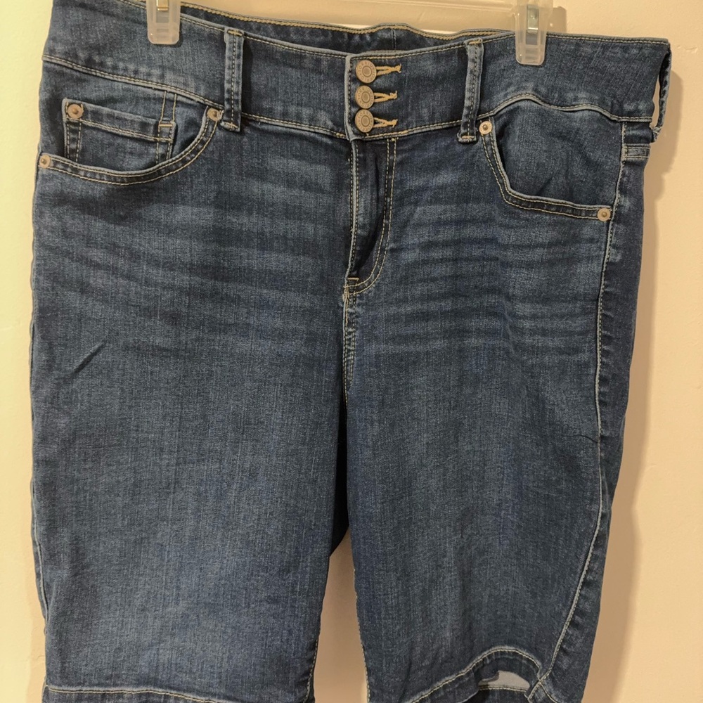 Torrid Dark Blue Denim Shorts